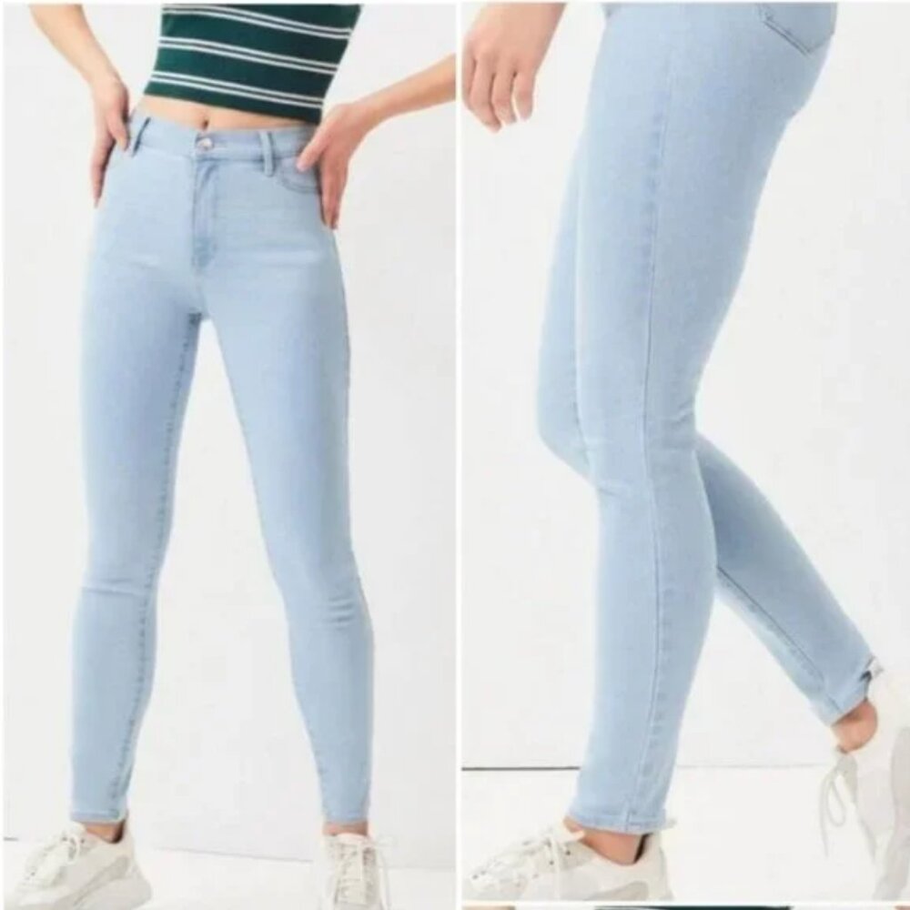 PacSun Women's Size 27 High Rise Jegging Skinny‎ Jeans Stretch Light Wash Denim